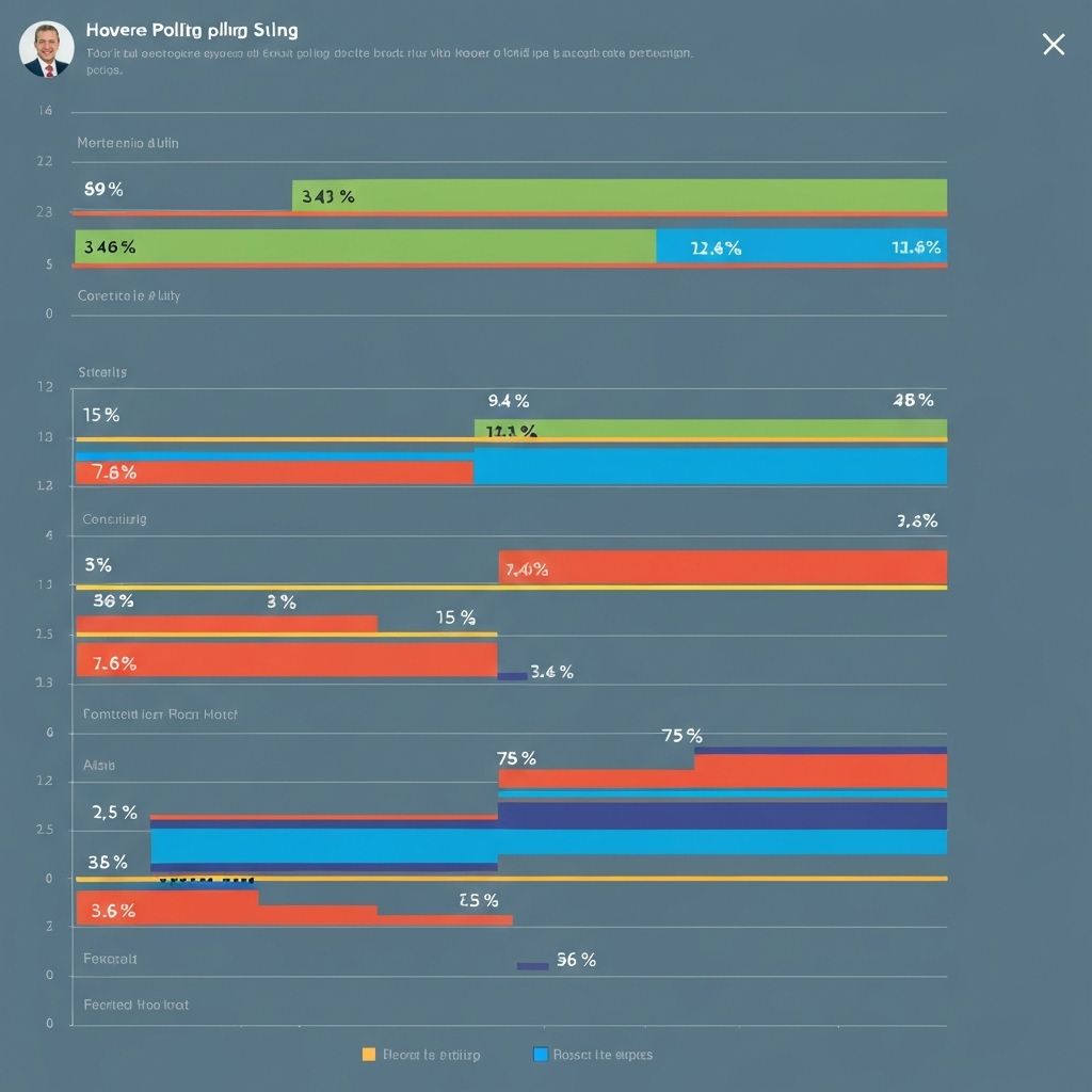 Political polling data visualization and analysis